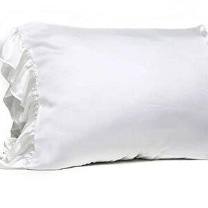 Bella IL Fire Goodnight Gorgeous Ruffled Standard Silky Pillowcase